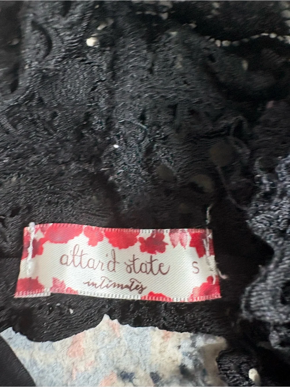 Altar'd State Black Lace Bralette
